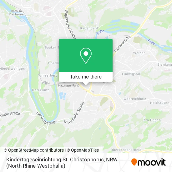 Карта Kindertageseinrichtung St. Christophorus