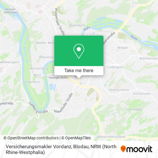 Versicherungsmakler Vordanz, Blodau map