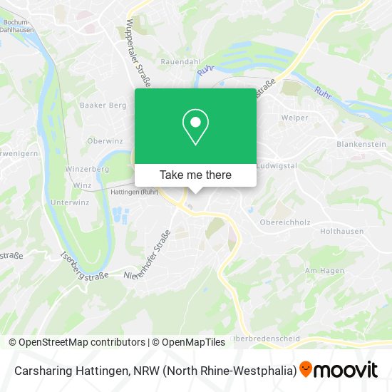 Carsharing Hattingen map