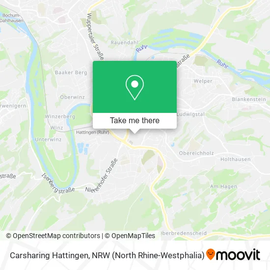 Карта Carsharing Hattingen