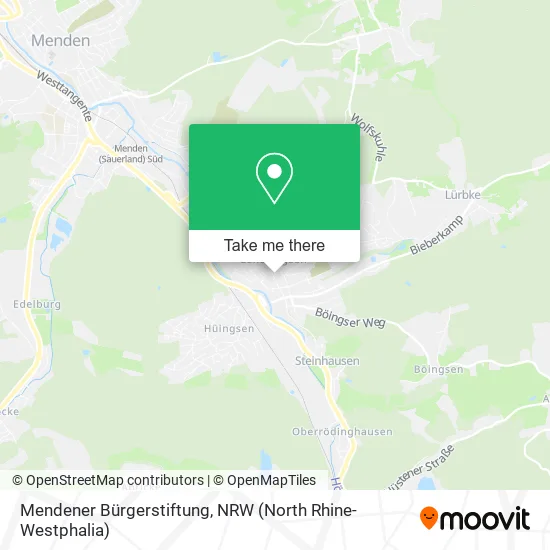 Карта Mendener Bürgerstiftung