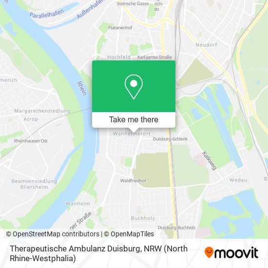 Therapeutische Ambulanz Duisburg map