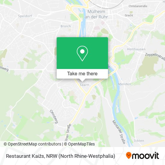 Restaurant Kaižs map
