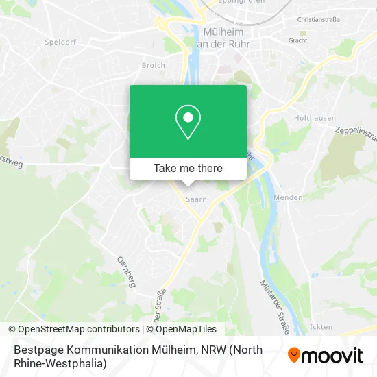 Карта Bestpage Kommunikation Mülheim