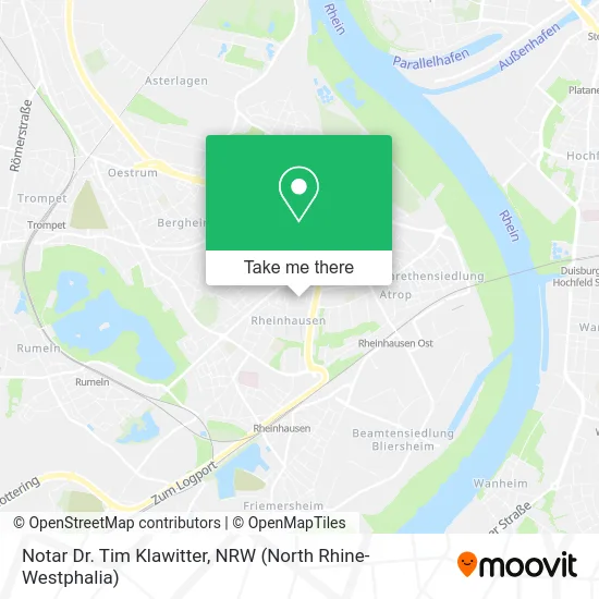 Notar Dr. Tim Klawitter map