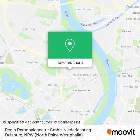 Regio Personalagentur GmbH Niederlassung Duisburg map