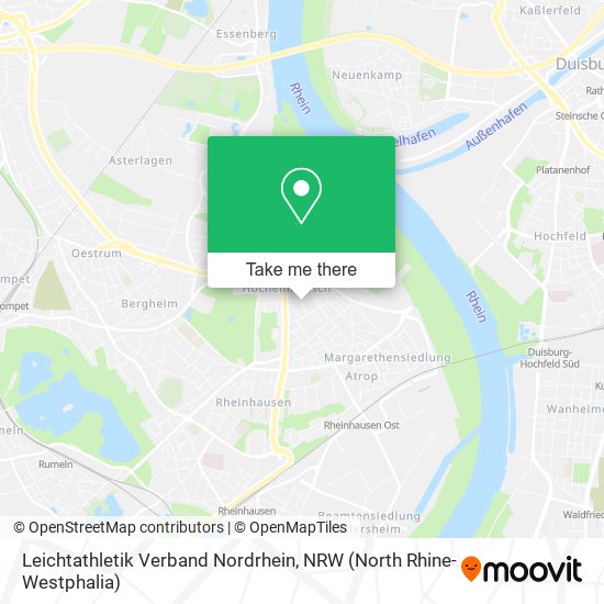 Leichtathletik Verband Nordrhein map