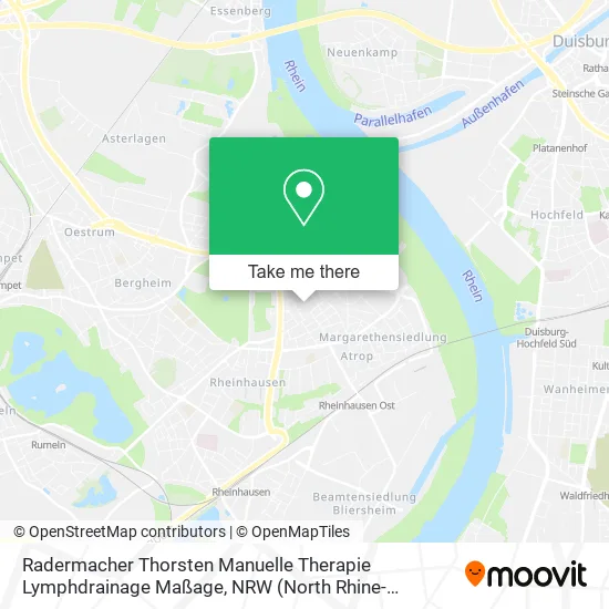 Карта Radermacher Thorsten Manuelle Therapie Lymphdrainage Maßage
