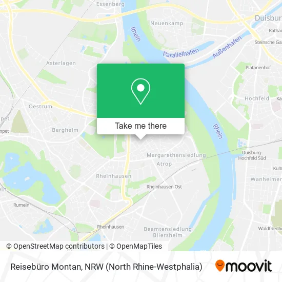 Reisebüro Montan map