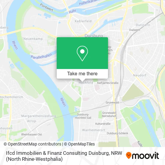 Карта Ifcd Immobilien & Finanz Consulting Duisburg