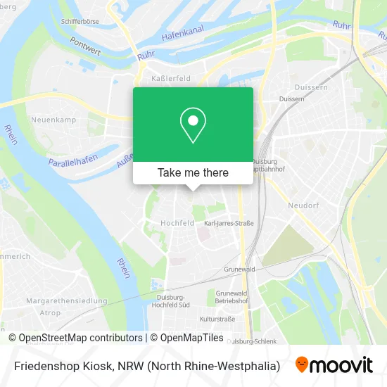 Friedenshop Kiosk map