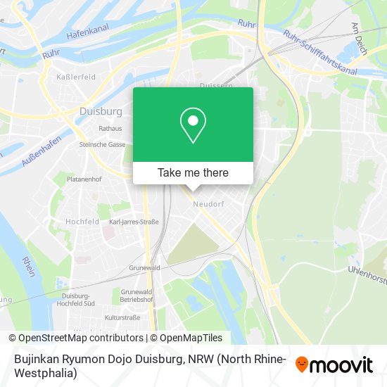 Bujinkan Ryumon Dojo Duisburg map