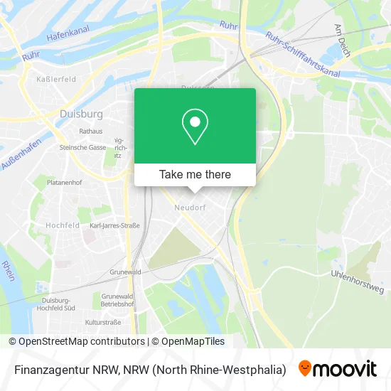 Карта Finanzagentur NRW