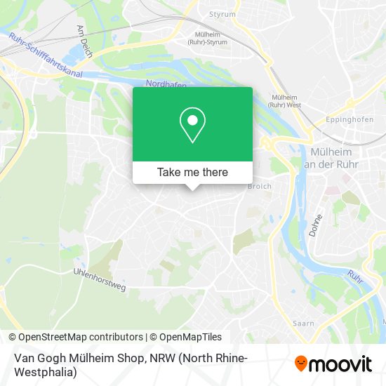 Van Gogh Mülheim Shop map