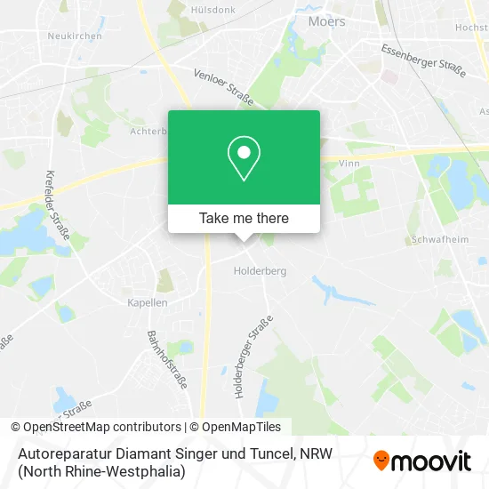 Autoreparatur Diamant Singer und Tuncel map