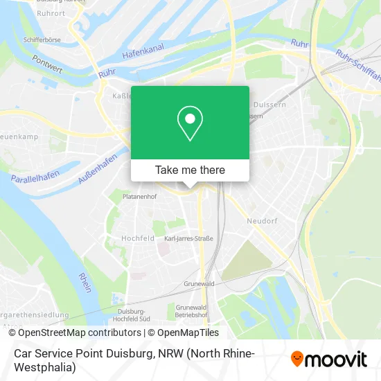 Карта Car Service Point Duisburg