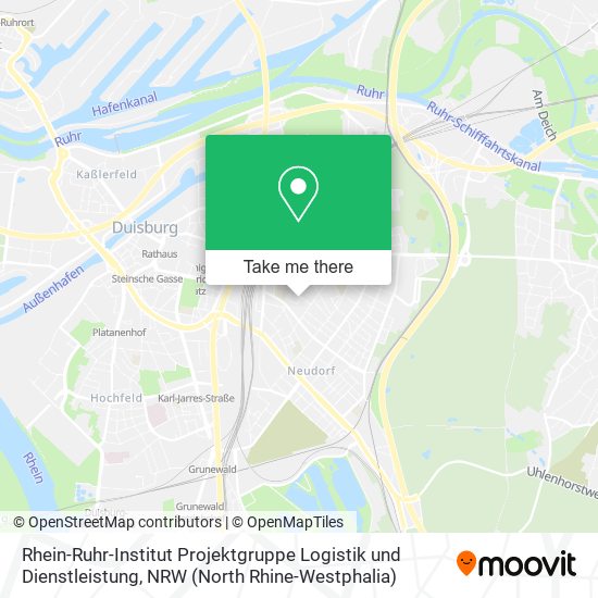 Rhein-Ruhr-Institut Projektgruppe Logistik und Dienstleistung map