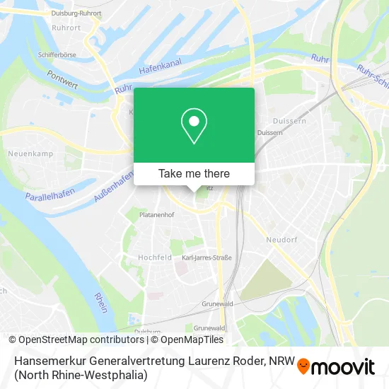 Карта Hansemerkur Generalvertretung Laurenz Roder