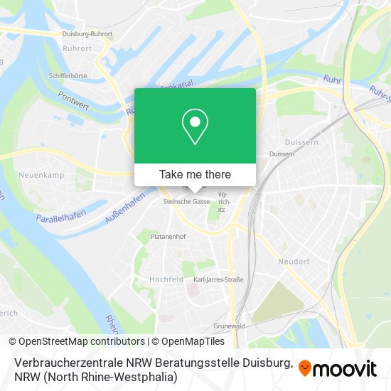 Verbraucherzentrale NRW Beratungsstelle Duisburg map