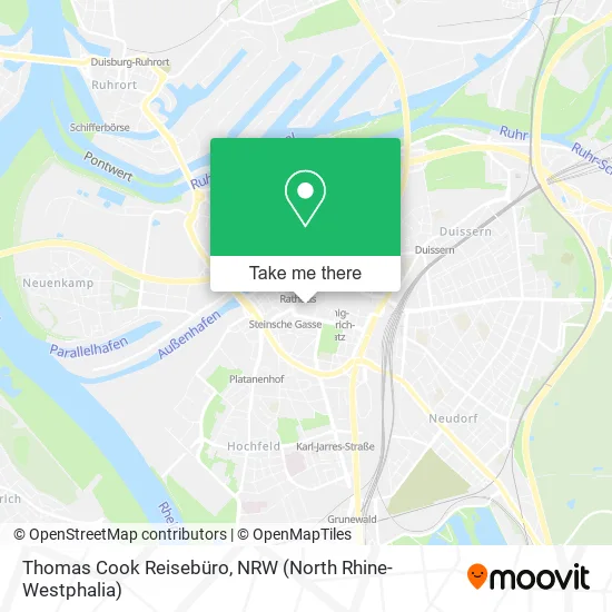 Карта Thomas Cook Reisebüro
