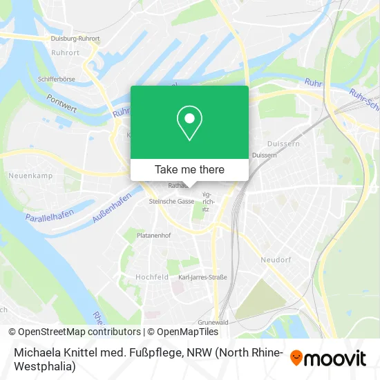 Карта Michaela Knittel med. Fußpflege