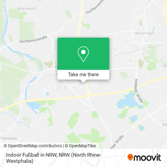 Карта Indoor Fußball in NRW