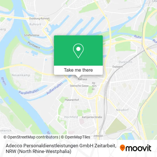 Карта Adecco Personaldienstleistungen GmbH Zeitarbeit