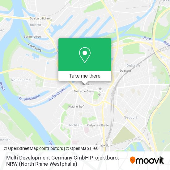 Карта Multi Development Germany GmbH Projektbüro