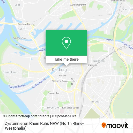 Карта Zystennieren Rhein Ruhr