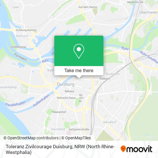 Toleranz Zivilcourage Duisburg map