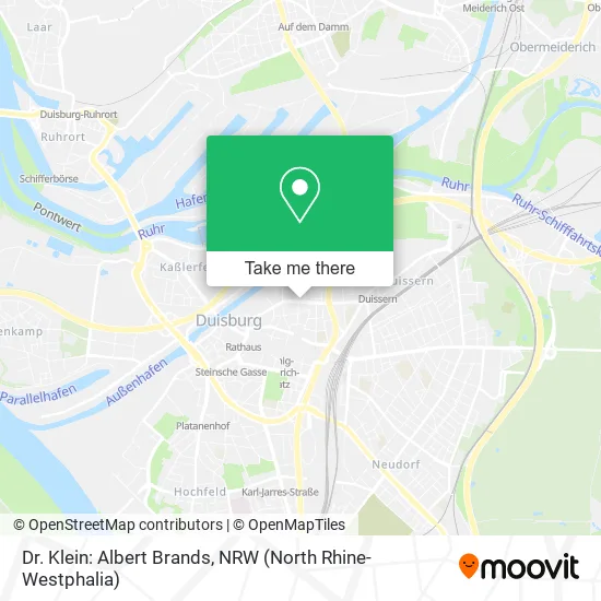 Dr. Klein: Albert Brands map