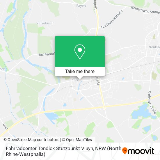 Fahrradcenter Tendick Stützpunkt Vluyn map