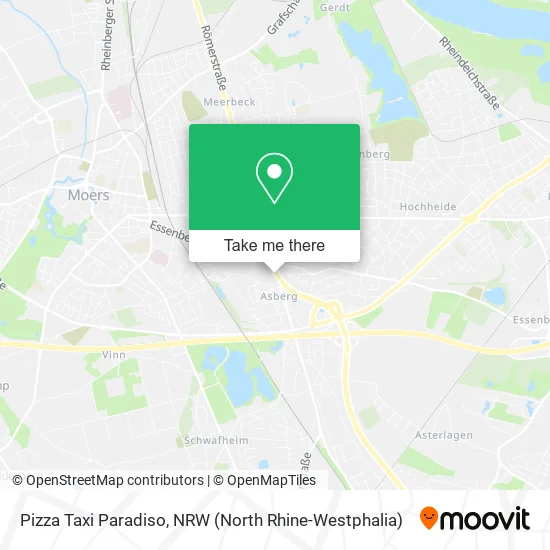 Карта Pizza Taxi Paradiso