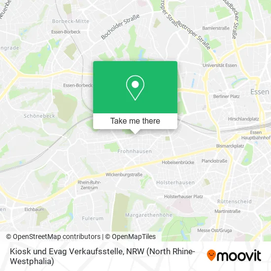 Карта Kiosk und Evag Verkaufsstelle