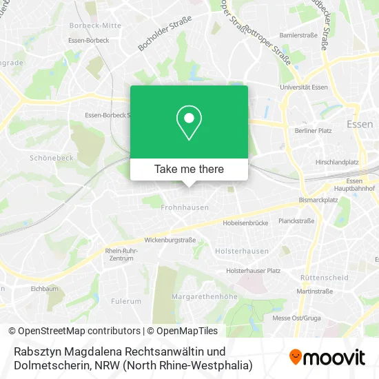 Карта Rabsztyn Magdalena Rechtsanwältin und Dolmetscherin