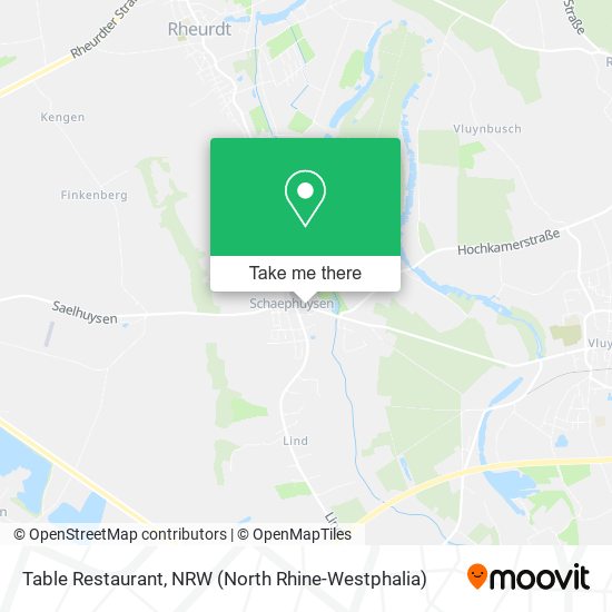 Table Restaurant map