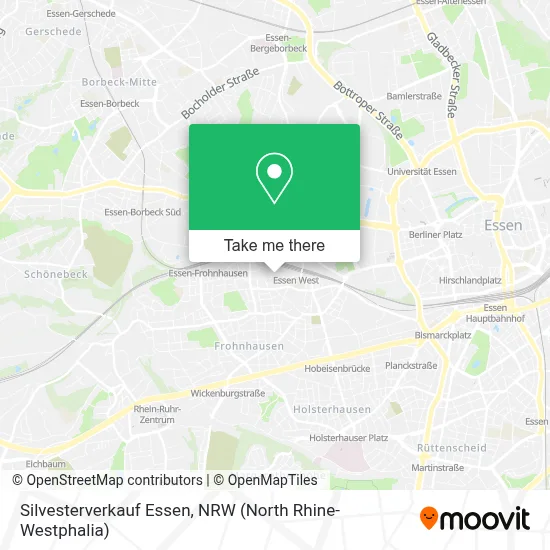 Silvesterverkauf Essen map