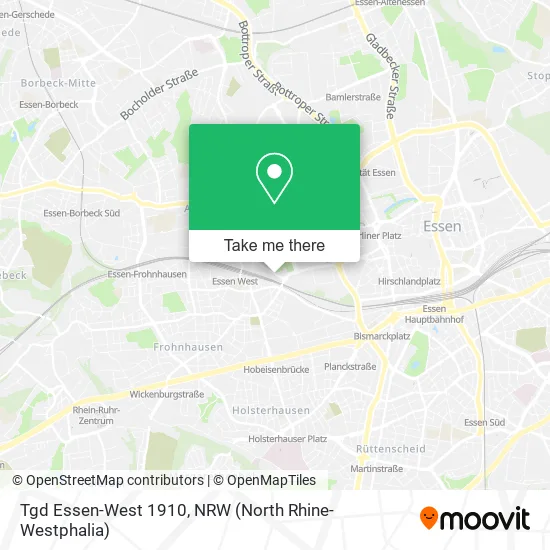 Карта Tgd Essen-West 1910