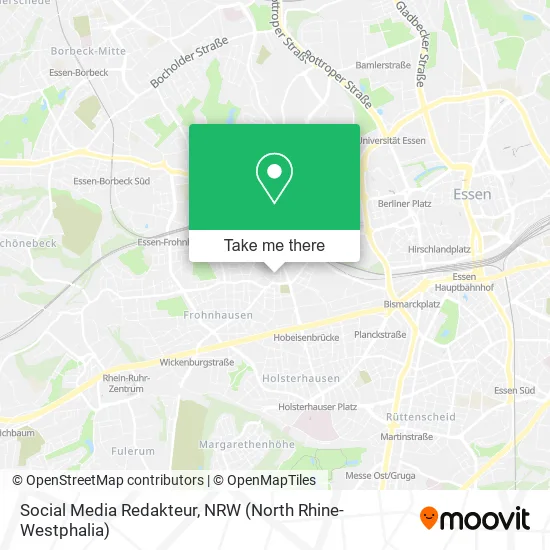 Карта Social Media Redakteur