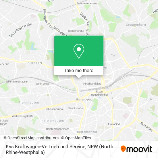 Карта Kvs Kraftwagen-Vertrieb und Service