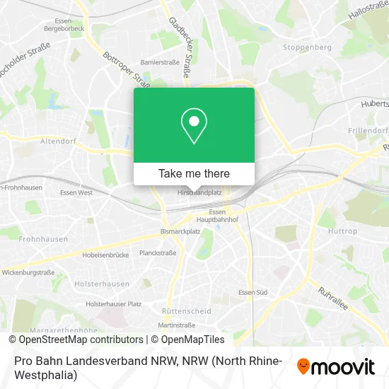 Pro Bahn Landesverband NRW map