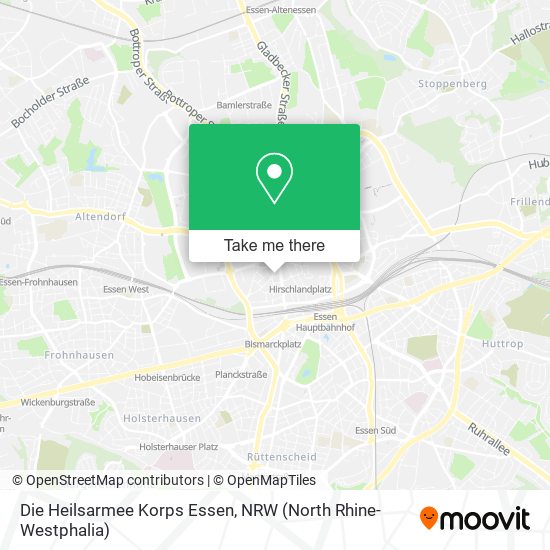 Die Heilsarmee Korps Essen map