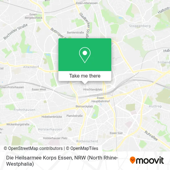 Die Heilsarmee Korps Essen map