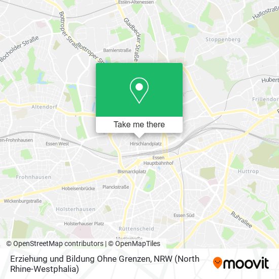 Erziehung und Bildung Ohne Grenzen map