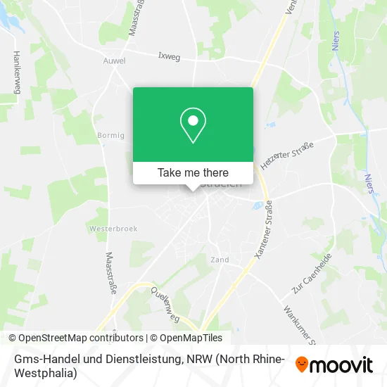 Карта Gms-Handel und Dienstleistung