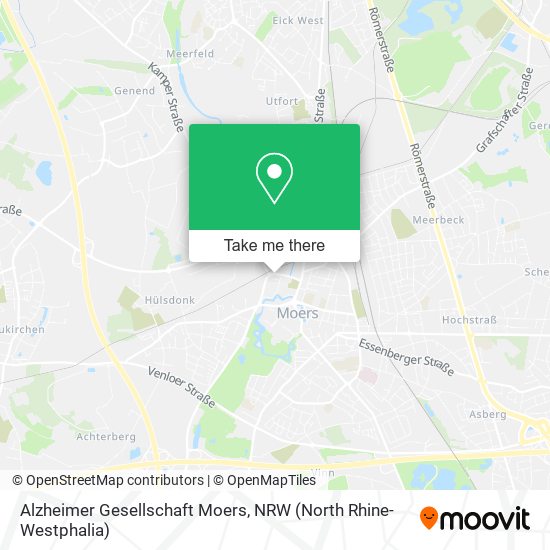 Alzheimer Gesellschaft Moers map