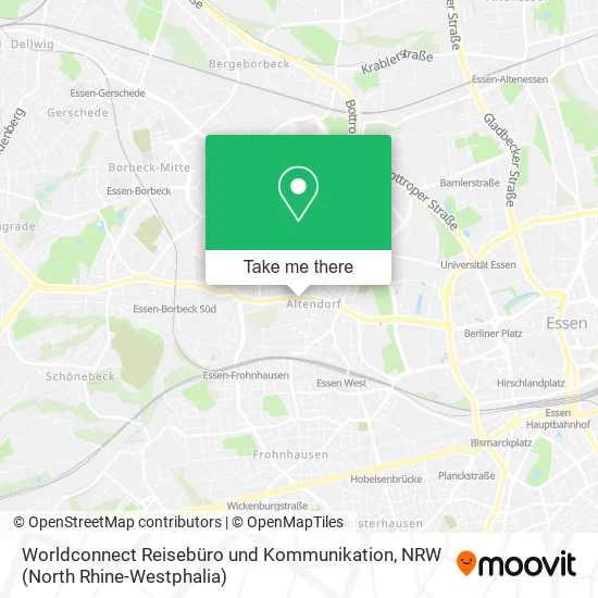Worldconnect Reisebüro und Kommunikation map