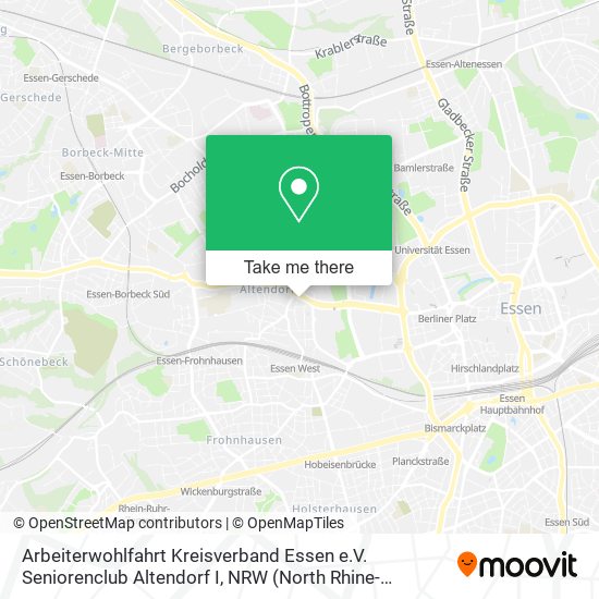 Arbeiterwohlfahrt Kreisverband Essen e.V. Seniorenclub Altendorf I map