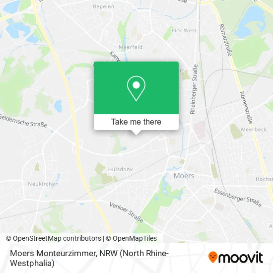 Карта Moers Monteurzimmer