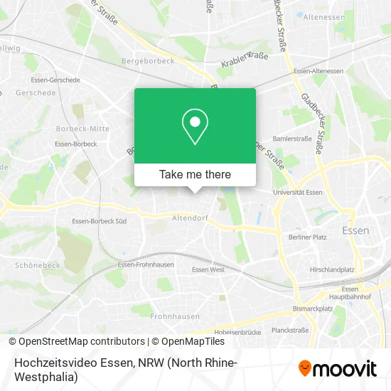 Карта Hochzeitsvideo Essen